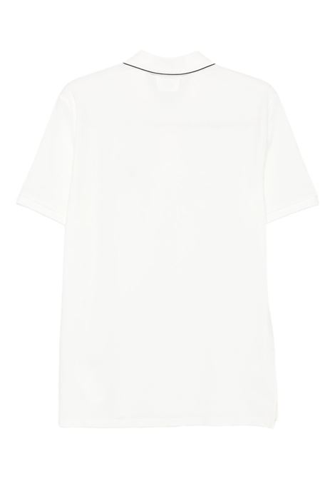 striped collar polo man white C.P. COMPANY | RCCMPL722A-005263W103